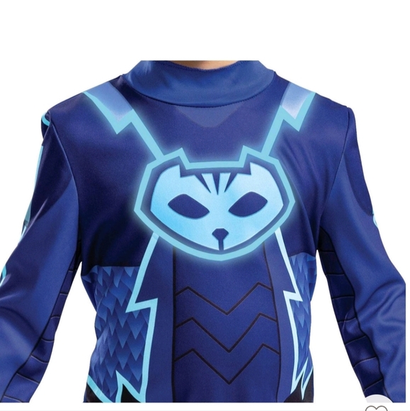 Toddler PJ Masks CATBOY Classic Halloween Costume Jumpsuit with Headpiece - Picture 6 of 9